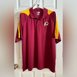 Men’s NFL Dry Fit Redskins Polo, Short sleeves Shirt